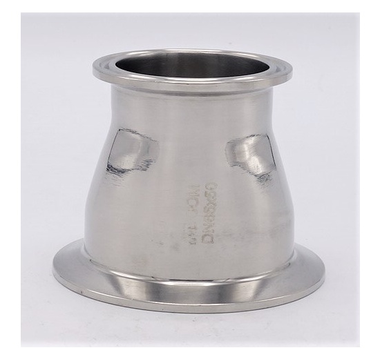 Redukce excentrická, clamp  DN65/50