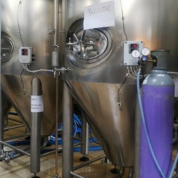 bubbler pro nápojový průmyslu v provozu