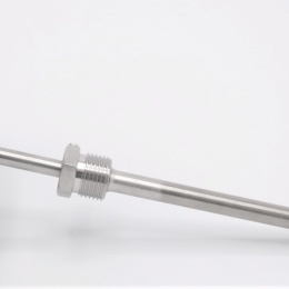 Celonerezový bimetalový teploměr s ponorným dříkem do jímky 100 mm 150 mm 200 mm