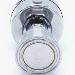 celonerezový manometr s clamp oddělovací membránou (límeček 50,5 mm), zadní připojení tlakoměru k membráně, číselník 63 mm, rozsah měření 0-4 bar