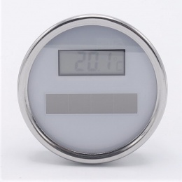 Celonerezový teploměr, digitální, solární