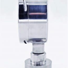 Celonerezový tlakoměr s oddělovací membránou CLAMP DIN 32676 , 100mm, 0-6 bar, (CLAMP límeček 64 mm)