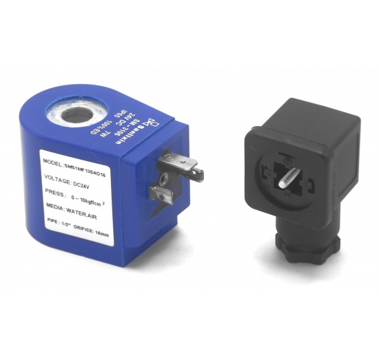 Cívka pro nerezový elektromagnetický ventil 2/2, G 1/2" DC24V, NC