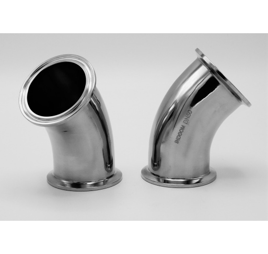 CLAMP DIN 32676  bezešvé koleno 45°, DN50