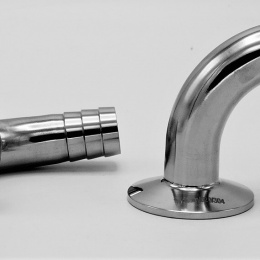 Clamp hadicový adaptér  90° DN20, CLAMP límeček 50.5 mm