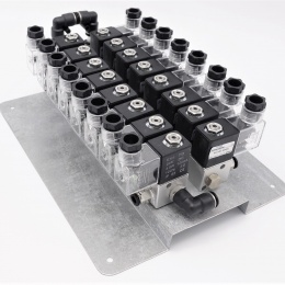 Elektromagnetické rozvaděče 3/2 (PILOTNÍ VENTILY) - skupinová montáž