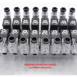 Elektromagnetický rozvaděč 3/2, G 1/8" - skupinová montáž