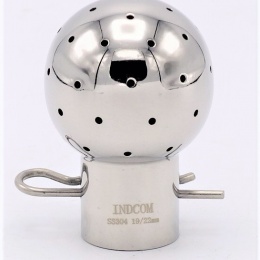 Fixní mycí hlavice na závlačku, připojení 19/22 mm, koule průměr 37 mm