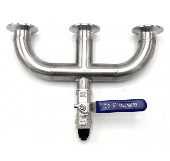 Hradící přístroj  Potrubní armatury a díly regulaci přetlaku během kvašení piva