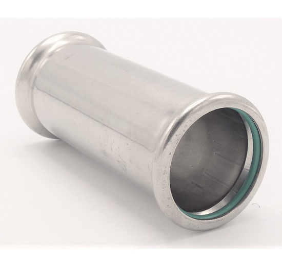 Hrdlo prodloužené lisovací nerezové, 42 mm