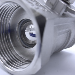 Jednodílný kulový nátrubkový kohout ventil z nerezové oceli s redukovaným průtokem pákový ventil