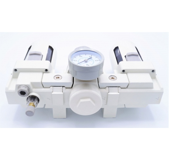 jednotka pro úpravu stlačeného vzduchu s připojením G 3/8", materiál hliník