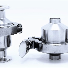 kategorie zpětné klapky, materiál nerezová ocel