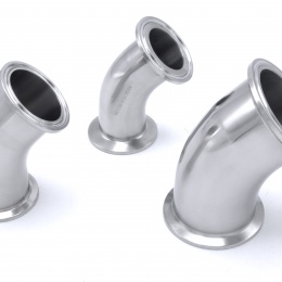 Kolena CLAMP připojení  45° Potrubní spoje v potravinářském a nápojovém průmyslu