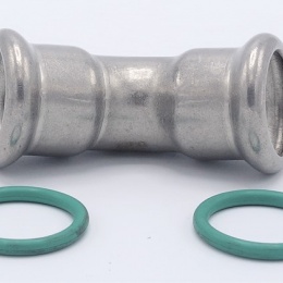 Koleno 45°, lisovací, F/F, 22 mm