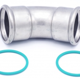 Koleno 45° (oblouk) lisovací, F/F