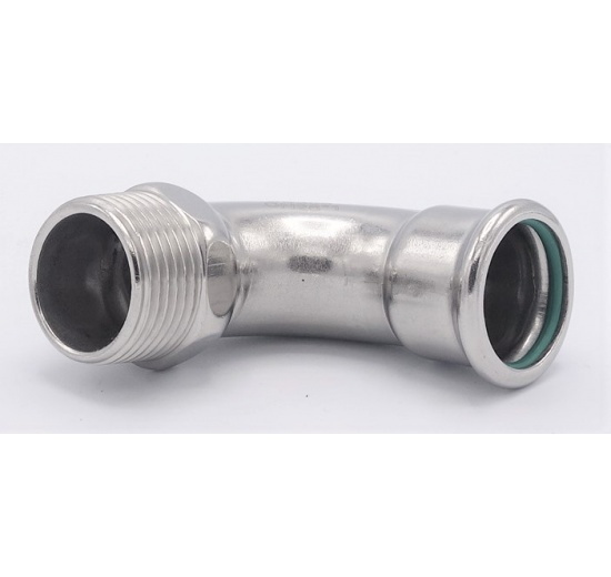 Koleno 90°, lisovací,F/závit vnější,28 mm_1"