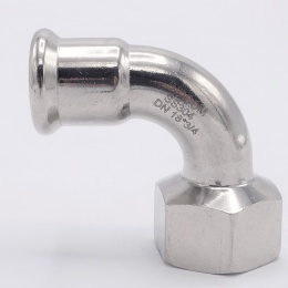 Koleno 90°, lisovací, F/závit vnitřní 18 mm_3/4"