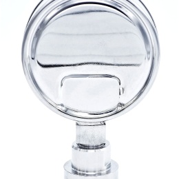 manometr s oddělovací membránou, rozsah měření 0-10 bar, clamp límeček 64 mm, číselník tlakoměru 50.5 mm