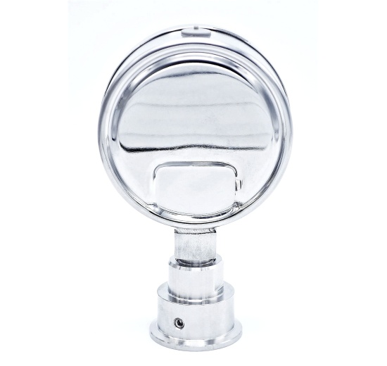 manometr s oddělovací membránou, rozsah měření 0-10 bar, clamp límeček 64 mm, číselník tlakoměru 50.5 mm