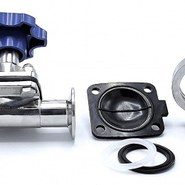 Membránový ventil, clamp C-C | DN25