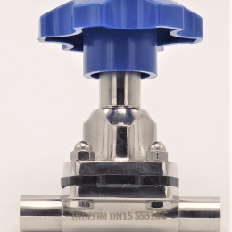 Membránový ventil, navařovací S-S, EPDM, DN15