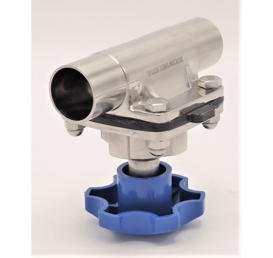 Membránový ventil, navařovací S-S, EPDM, DN32