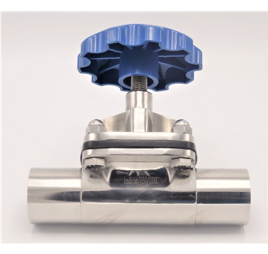 Membránový ventil, navařovací S-S, EPDM, DN50