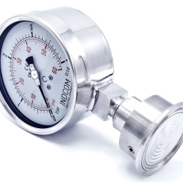 Měření tlaku - manometry a snímače tlaku s oddělovací membránou CLAMP