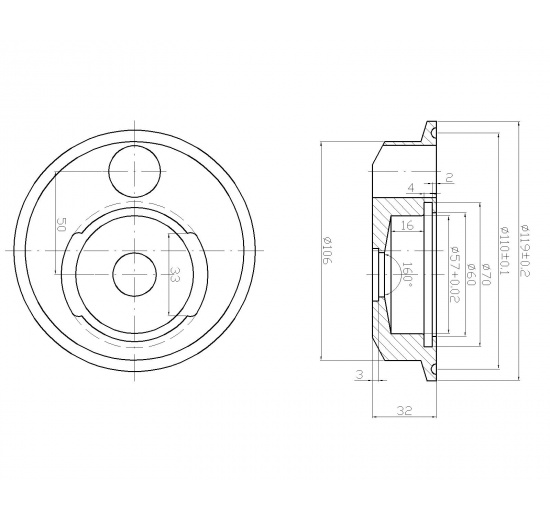 Mikrosvíčková filtrační nádoba (housing) 10"