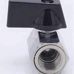 Mosazný kulový kohout MINI s redukovaným průtokem, jednodílný, závitový