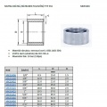 Mufna krátká_nátrubek poloviční, typ 334_katalogový list