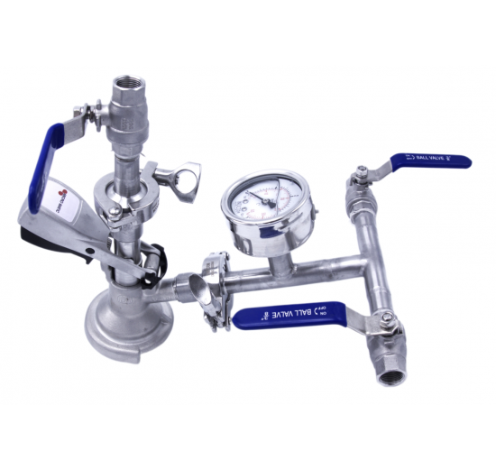 Narážecí hlava celonerezová - plochá (typ A)