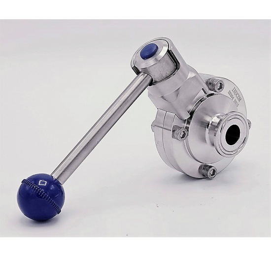 Nerezová klapka přímá, clamp typ C-C  DN15 (K34)