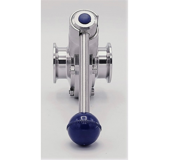 Nerezová klapka přímá, clamp typ C-C  DN40 (K50.5)