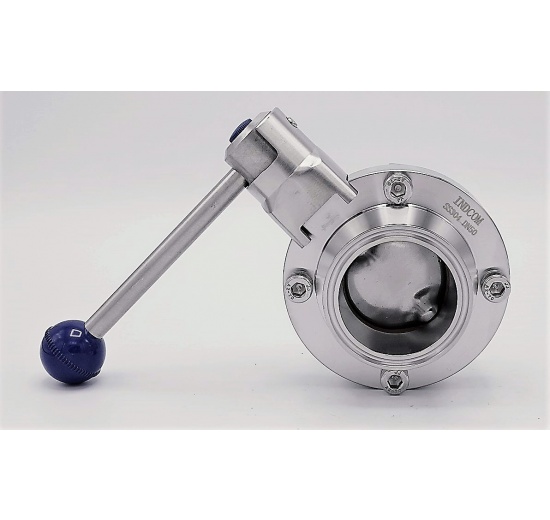 Nerezová klapka přímá, clamp typ C-C | DN50 (K64)