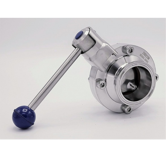 Nerezová klapka přímá, clamp typ C-C | DN50 (K64)