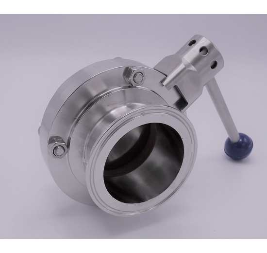 Nerezová klapka přímá, clamp typ C-C | DN65 (K91)