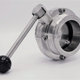 Nerezová klapka přímá, clamp typ C-C DN80 (K106)