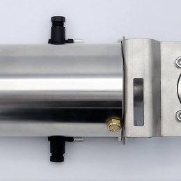 Nerezová klapka přímá DN20, clamp typ C-C, s pneumatickým pohonem