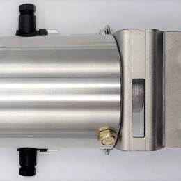 Nerezová klapka přímá DN25, clamp typ C-C, s pneumatickým pohonem