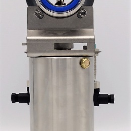 Nerezová klapka přímá DN40, závitová typ G-G, s pneumatickým pohonem