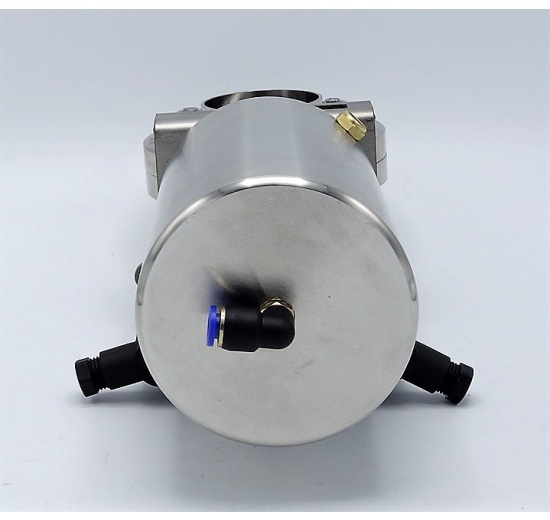 Nerezová klapka přímá DN50, závitová-navařovací typ G-S, s pneumatickým pohonem