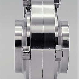 Nerezová klapka přímá, navařovací typ S-S  DN50 (52x1.5mm)