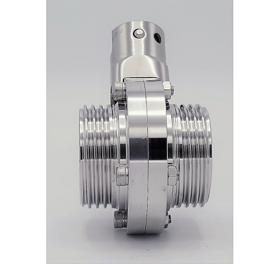 Nerezová klapka přímá, závitová typ G-G | DN32