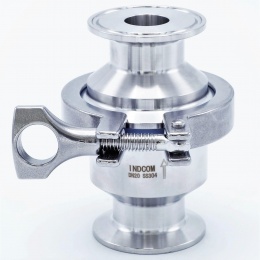 nerezová zpětná klapka, clamp připojení DN20 (límeček 50,5 mm)