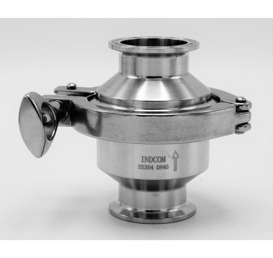 Nerezová zpětná klapka, clamp typ C-C  DN40