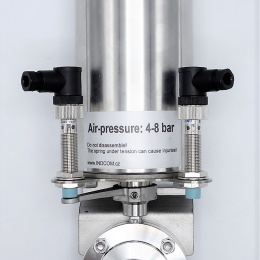 Nerezové klapky přímé, navařovací (S-S), pneumaticky ovládané