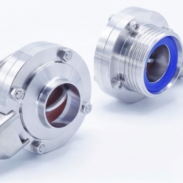 nerezové klapky přímé, typ G-S (závitové-navařovací), DN 40