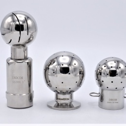 nerezové mycí sprchovací hlavice, rotační hlavice (koule)